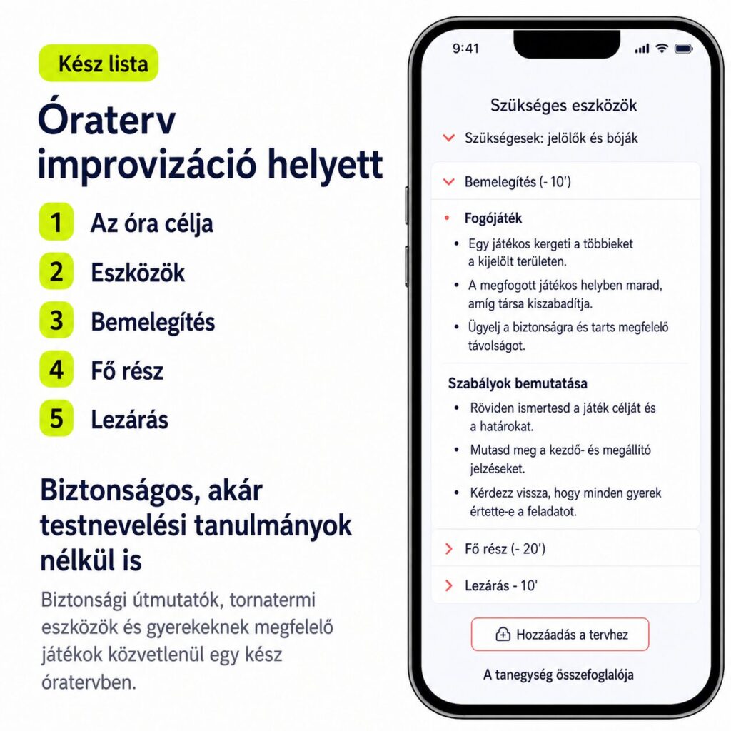 Kész Tesiterv óraterv lépései